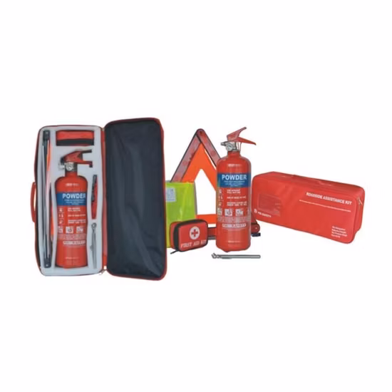 Kit de coche de emergencia contra incendios y seguridad
