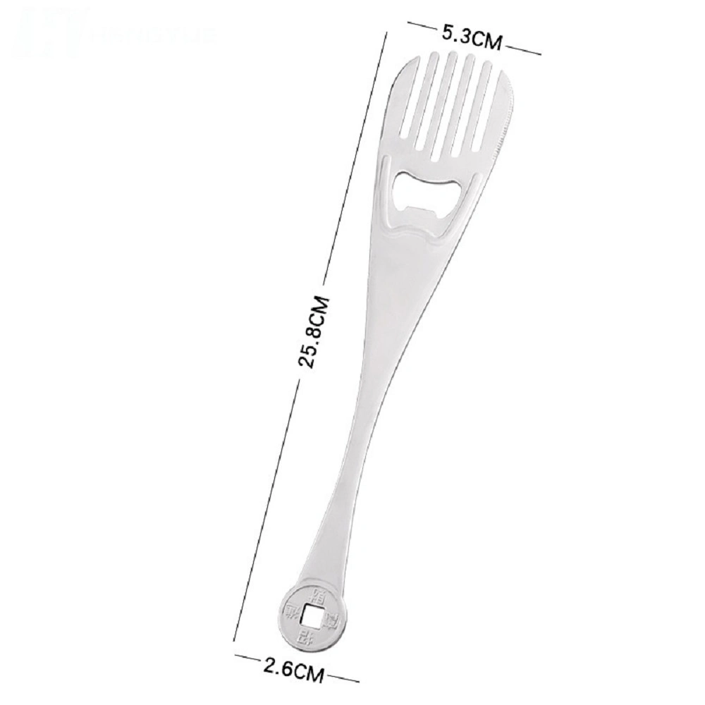 Pasta Fork Stainless Steel Noodles Pasta Server Bottle Opener Cooking Tool Kitchen Accessories Esg18803