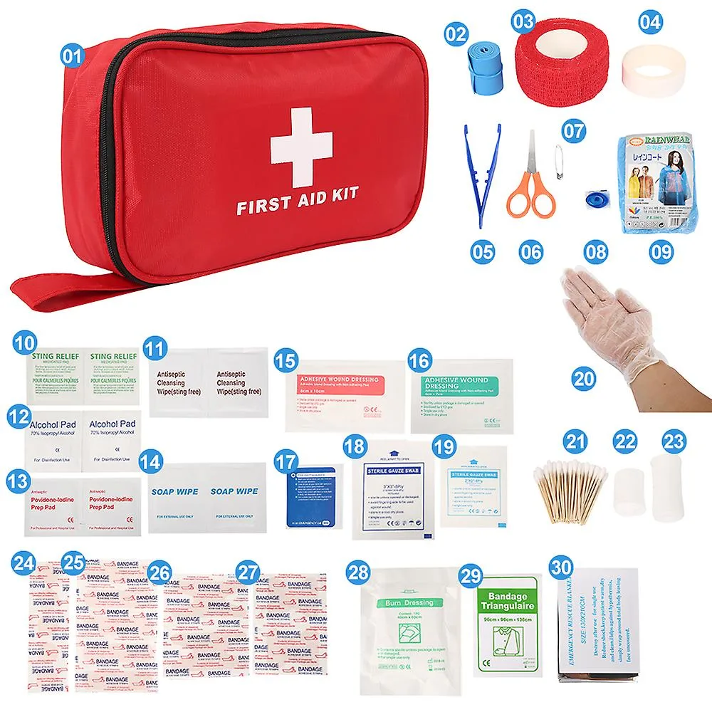 Home Outdoors Hiking Medical Survival Bag First Aid Bag Car Emergency Kit Survival Kit Mini First Aid Kit FDA