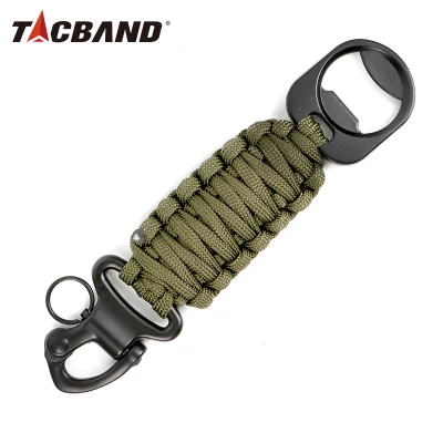 Tacband Trenzado Paracord Abrelatas Mosquetón Llavero Kit de supervivencia al aire libre