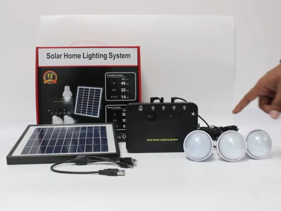 Kit solar para el hogar con tres bombillas, asequible para la mayoría de las zonas rurales, luz de emergencia para su familia con carga de teléfono.