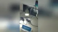 Luz LED de emergencia para huracanes e inundaciones Kit de luz de energía de panel solar de 5W